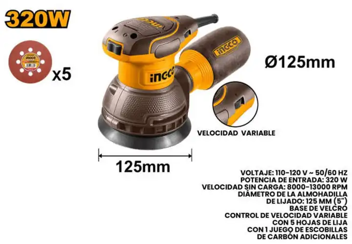 Lijadora orbital 320 W