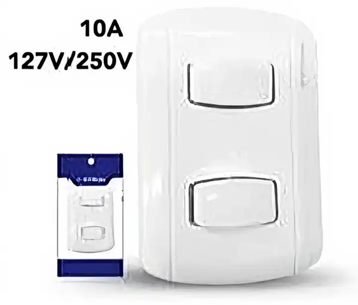 Apagador doble blanco 15amp