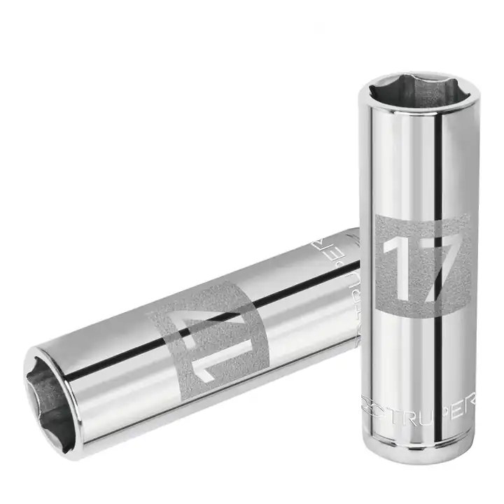 Dado largo 17mm 6p cuadro 1/2"