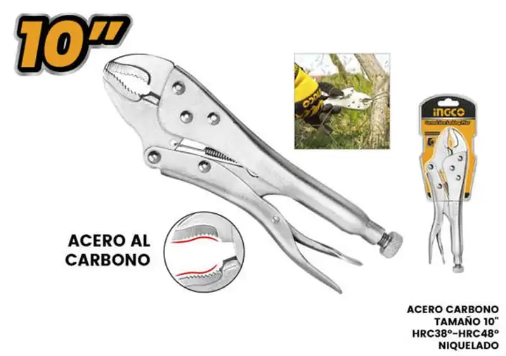 Alicate de presión curvo 10"