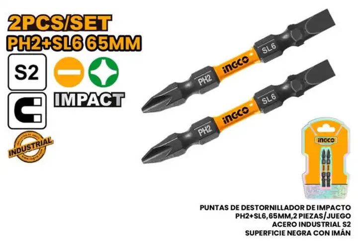Set de puntas impacto 25mm 2pzas