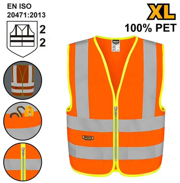 Chaleco reflector naranja talla (xl)