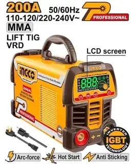 Máquina de soldar inverter mma/tig 110-240 V 81 V 200 A (profesional)