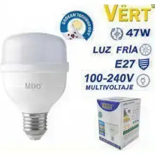 Bombillo LED industrial tipo bulbo t135 48 W rosca