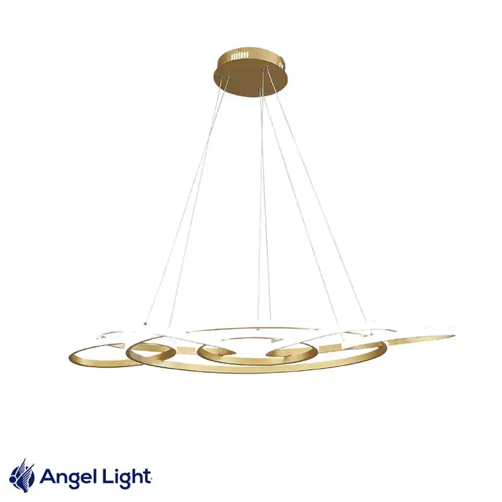Lámpara LED colgante 105 W 6 ovalos