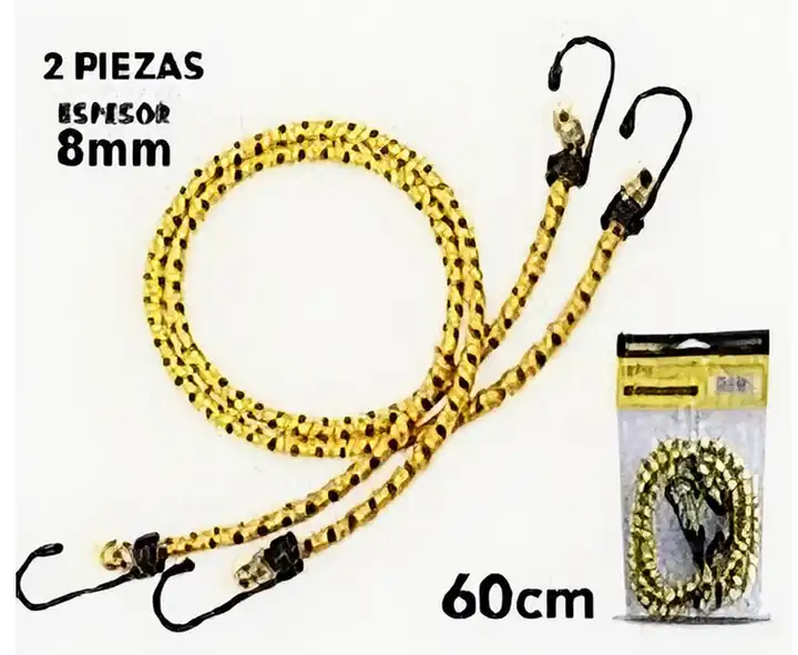 Tensores elasticos 8mm 2pzas