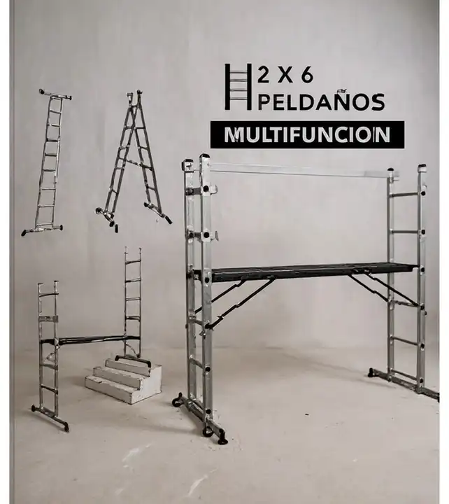 Escalera andamio aluminio 2x6