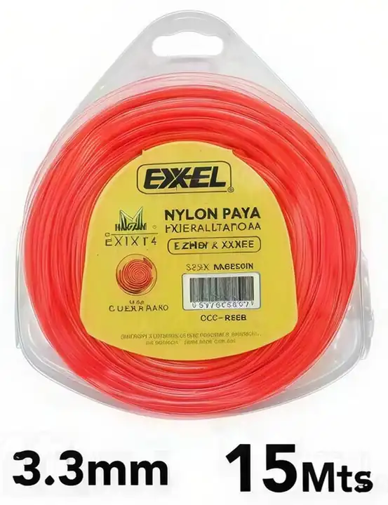 Nylon para desmalezadora cuadr. 3.3mm 15mts