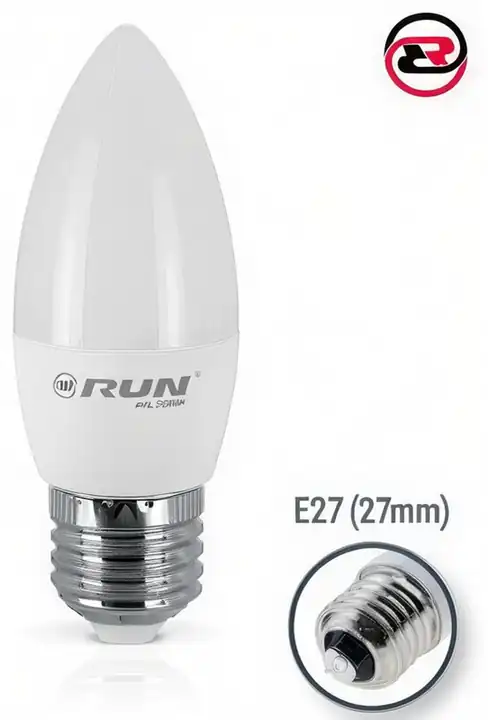 Bombillo LED 7 W tipo vela rosca e27
