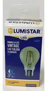 Bombillo LED vintage e27 4 W 120 V 2700k