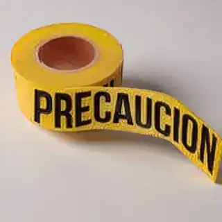 Cinta precaución 3"x100m exxel