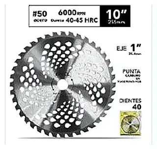 Disco sierra para desmalezadora 40 dientes