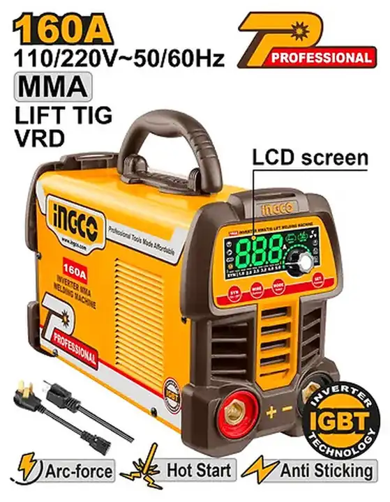 Máquina de soldar inverter mma/tig 110-240 V 81 V 160 A (profesional)