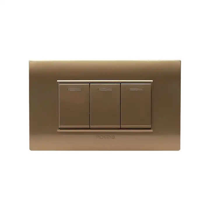 Apagador triple color champagne