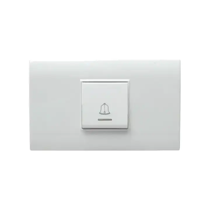 Pulsador timbre decorativo extr. blanco
