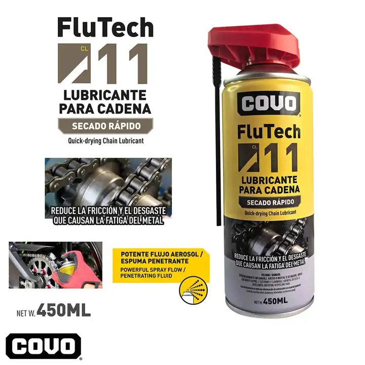 Aceite lubricante para cadena flutech cl 11 450ml