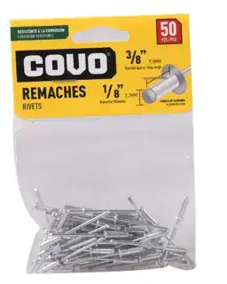 Remache 1/8 x 1/2" 50pzas
