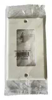 Tapa ciega para interruptor blanco