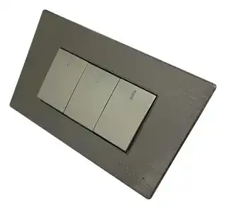 Apagador triple gris