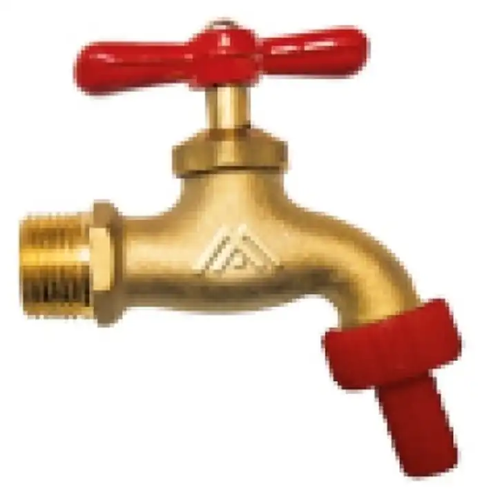 Llave de chorro 1/2" bronce sin pico
