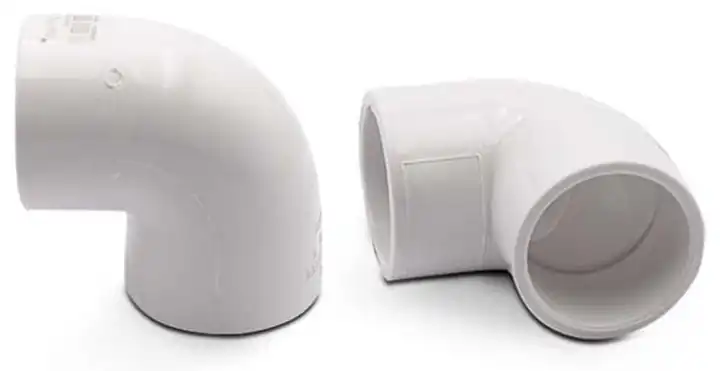 Codo 90gr PVC 1" con rosca blanco