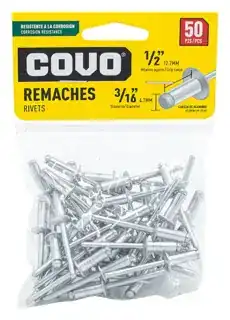 Remache 3/16" x 1/2" 50pzas