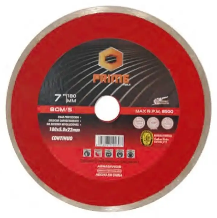 Disco diamantado 7" corte continuo