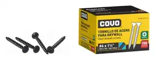 Tornillo drywall rosca fina 6 x 1.1/2