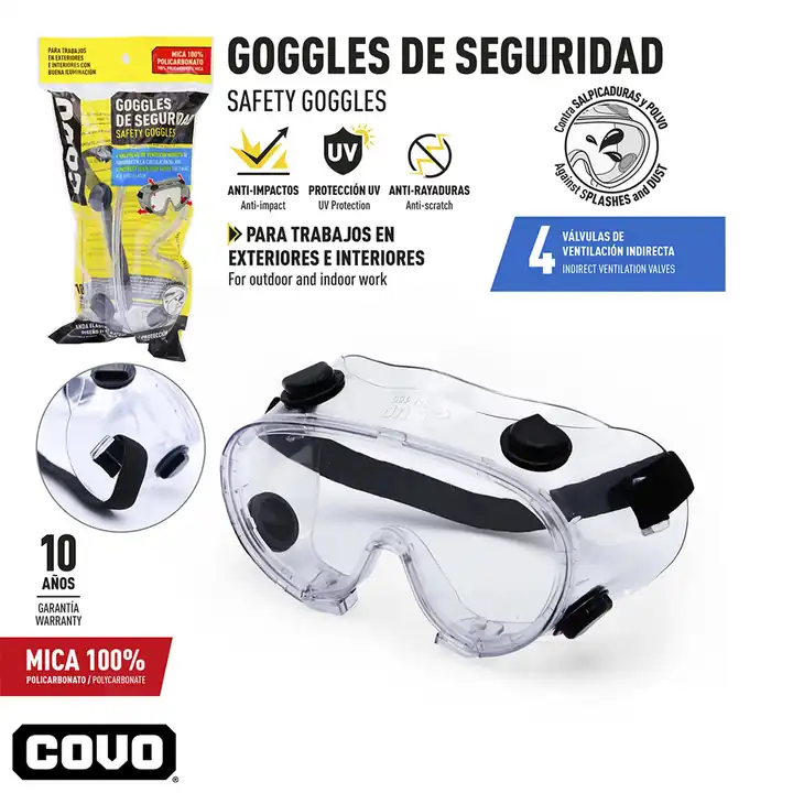 Lentes de seguridad transp.