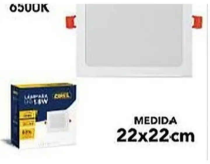 Lámpara LED cuadrada empotrar 18 W econ.