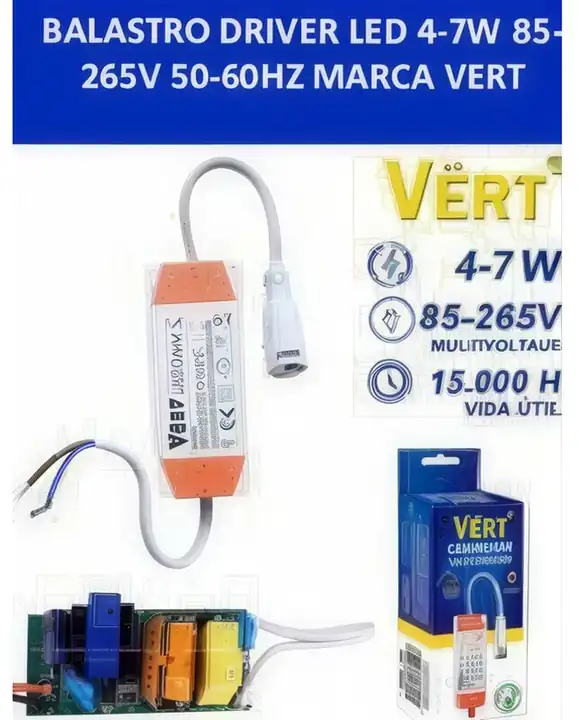 Balastro driver LED 4-7 W 85-265 V 50-60hz