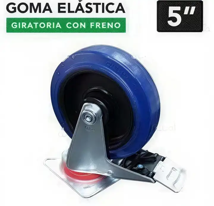Rueda continental giratorio 5"