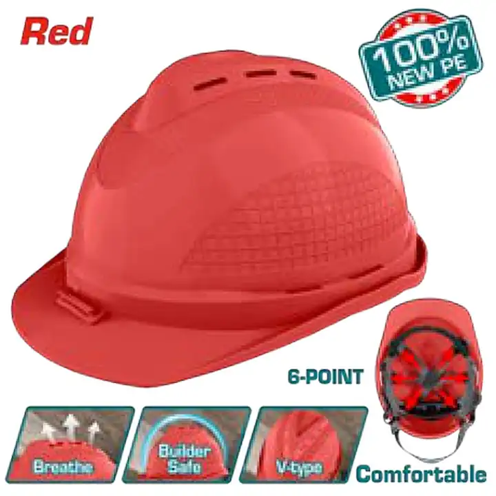 Casco de seguridad rojo