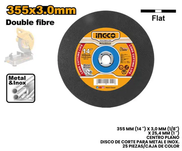 Disco de tronzadora 14"