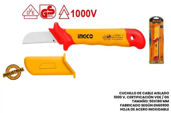 Cuchillo para cables industrial aislado