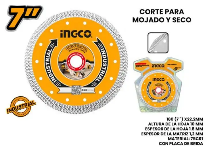 Disco d corte diam. ultraf. 7/2x22.2mm