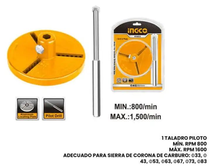 Mecha para sierra rpm