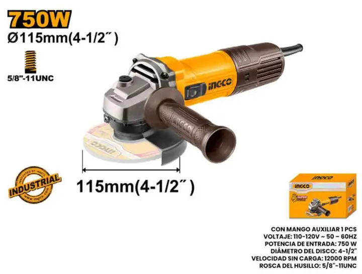Esmeril angular 4.1/2" 750 W