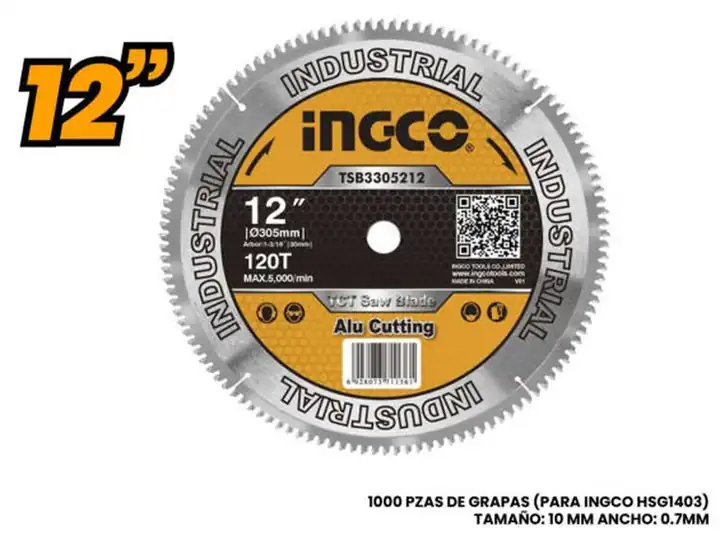 Disco sierra ingletadora para aluminio 12"