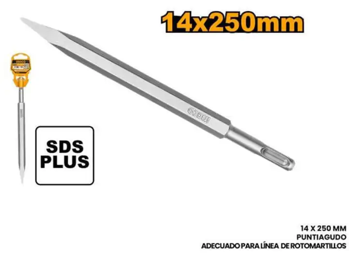 Cincel puntiagudo SDS para rotomartillo