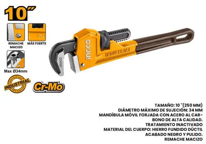 Llave de tubo 10"