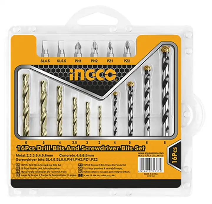 Mechas para concreto y metal juego 16pza