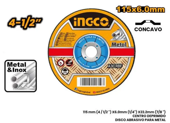Disco de corte y desbaste 4-1/2"