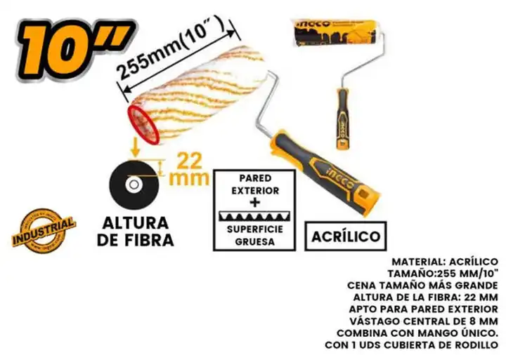 Rodillo para pintar 10"