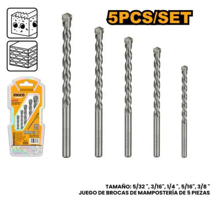 Mechas para concreto juego 5pcs