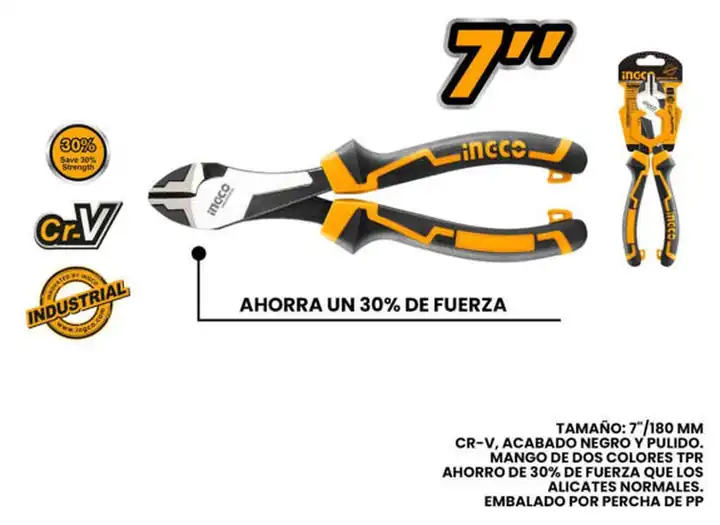 Alicate de corte diagonal 7"