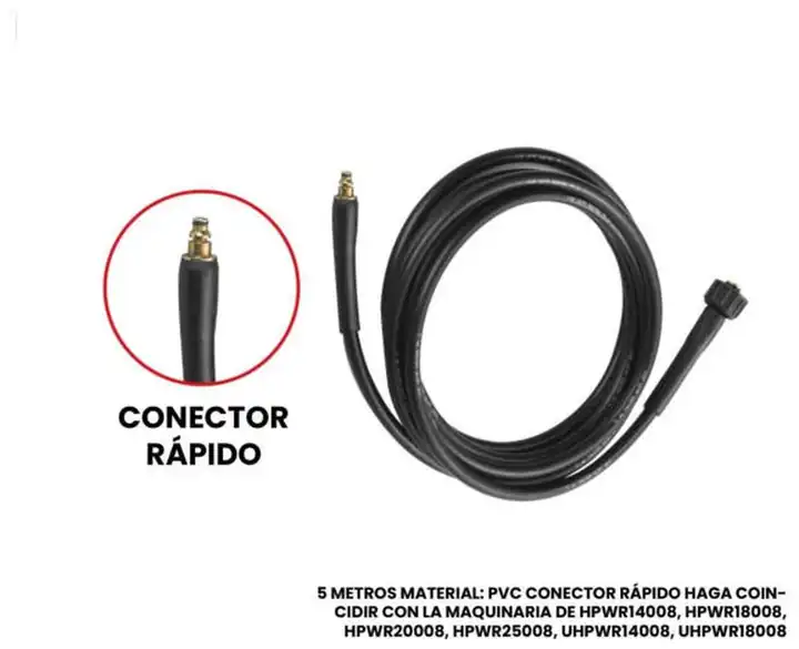 Manguera para hidrojet 5mt