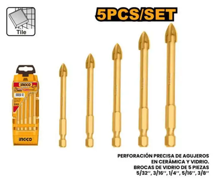 Mechas de vidrio juego 5pzas
