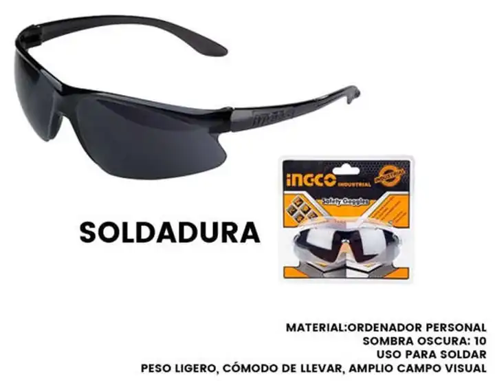 Lentes de seguridad negro para soldar