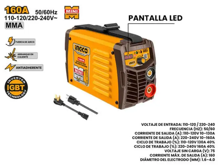 Máquina de soldar 110 V-220 V 160amp